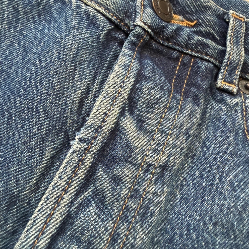 Aime Leon Dore Made in Italy High Rise Dark Blue Relaxed Jeans Women’s Size 30 - Picture 13 of 13